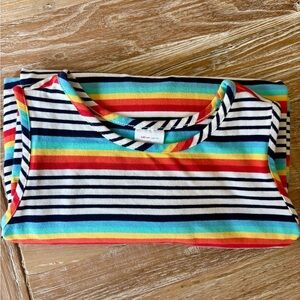 Girls: Hanna Anderson sleeveless rainbow dress (sz:140cm/ US 10)